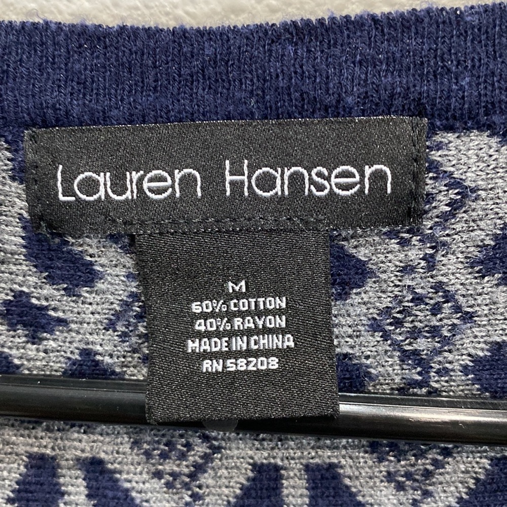 Lauren Hansen Katia sweater dress blue gray - Picture 4 of 9